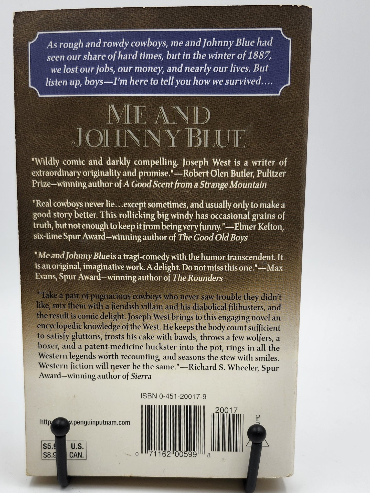 Me and Johnny Blue by Joseph A. West (Johnny Blue #1)