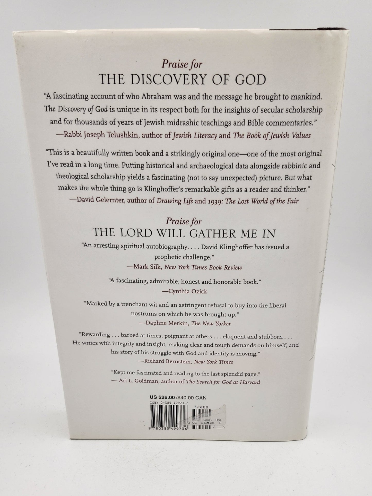 The Discovery of God: Abraham and the Birth of Monotheism by David Klinghoffer