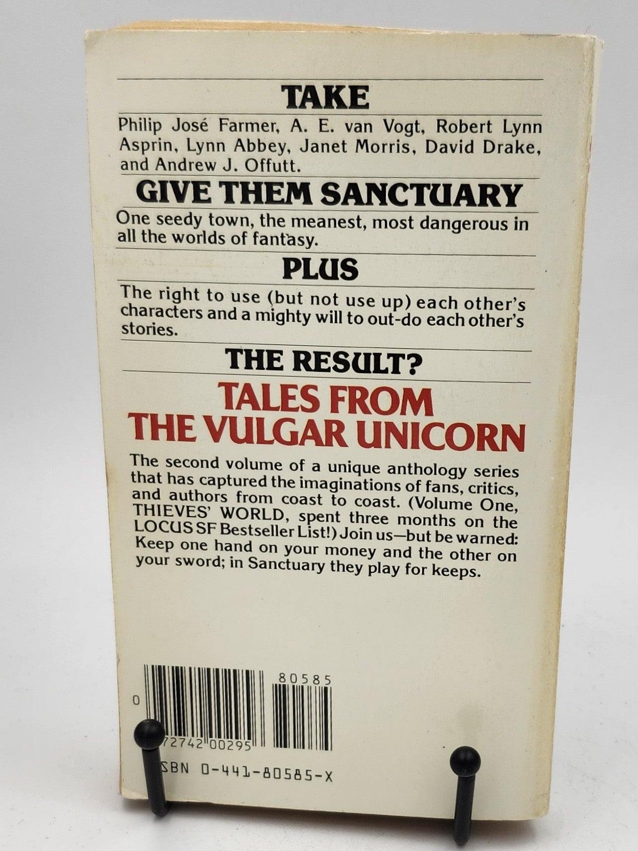 Tales Vulgar Unicorn by Robert Asprin (Thieves' World #2)