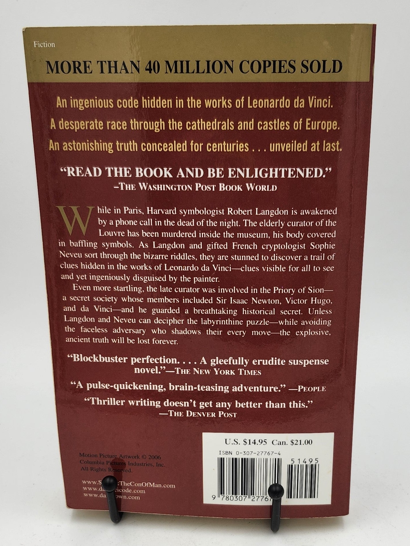 The da Vinci Code by Dan Brown (Robert Langdon #2)