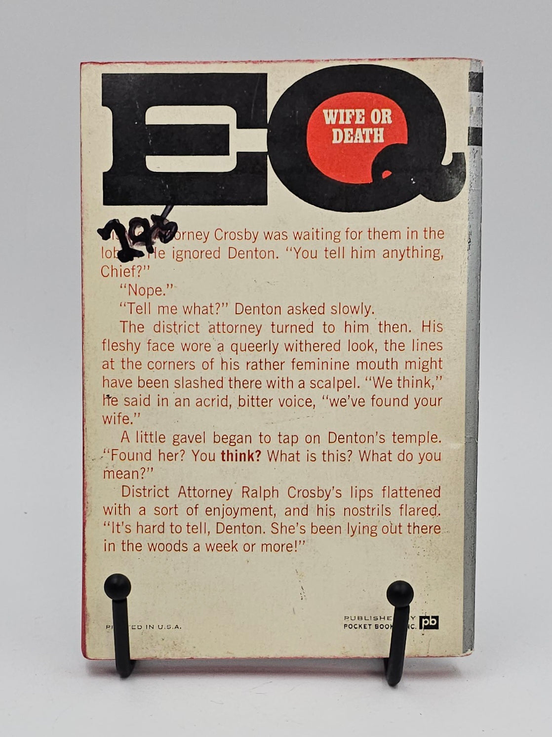 Wife or Death by Ellery Queen