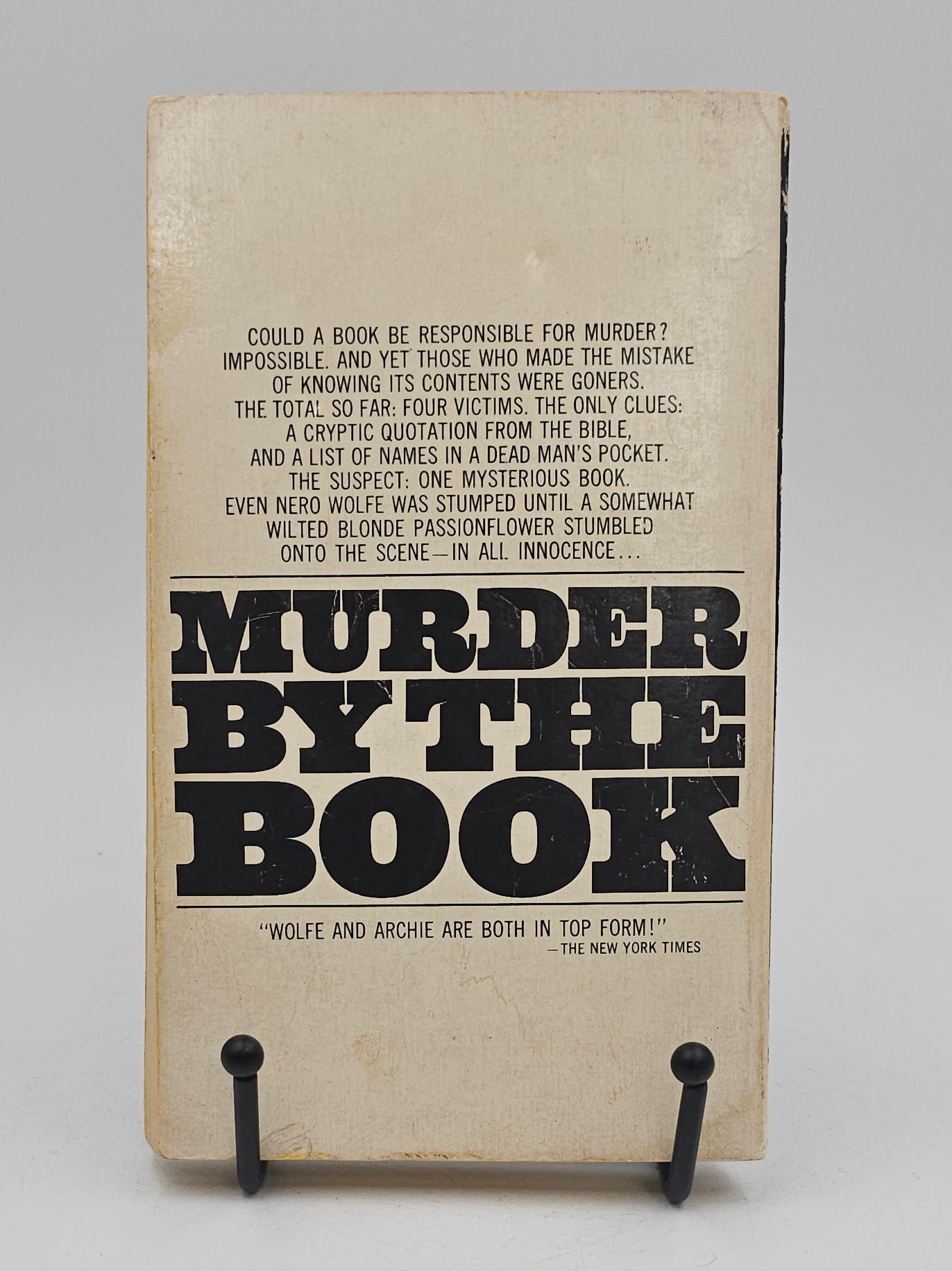 Murder by the Book by Rex Stout (Nero Wolfe #19)