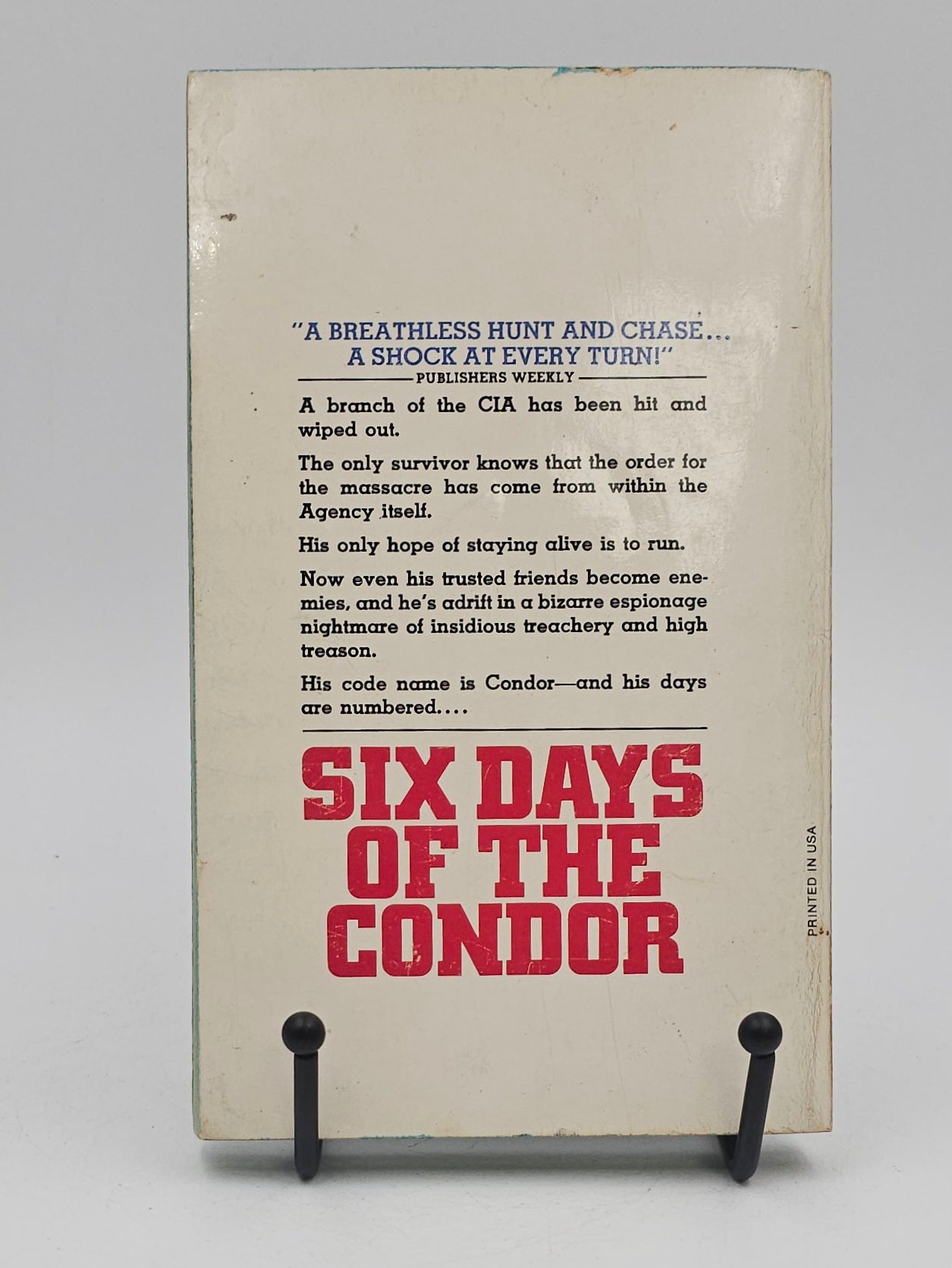 Six Days of the Condor by James Grady (The Condor #1)