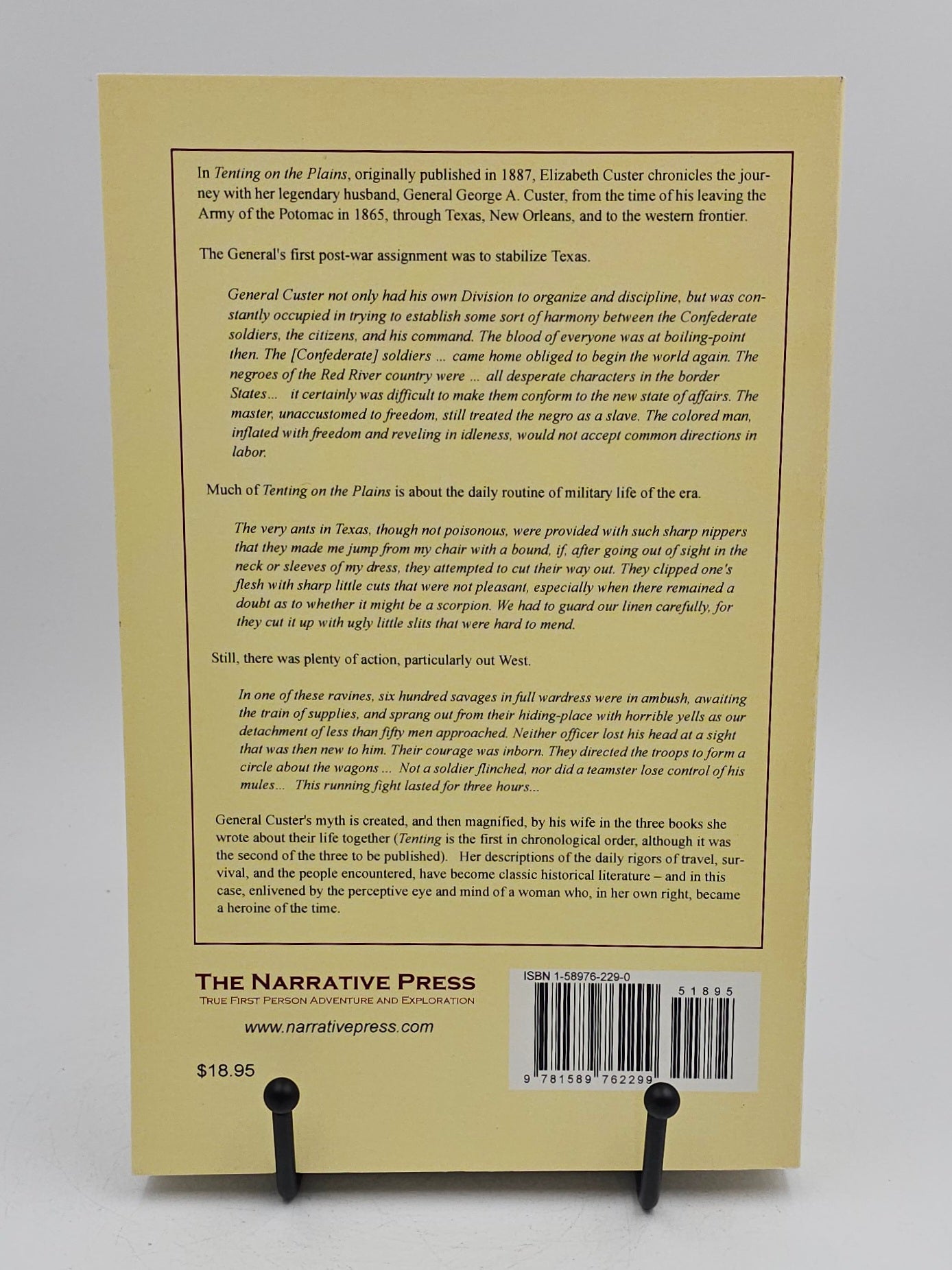 Tenting on the Plains by Elizabeth B. Custer