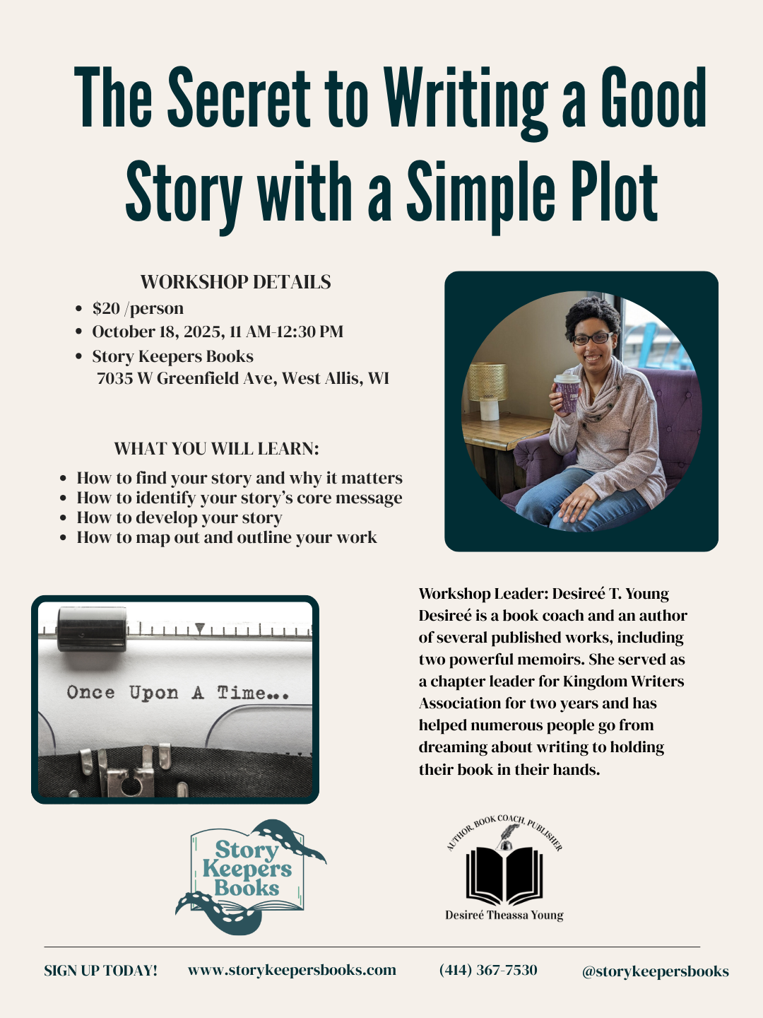 Writer's Workshop: The Secret to Writing a Good Story with a Simple Plot