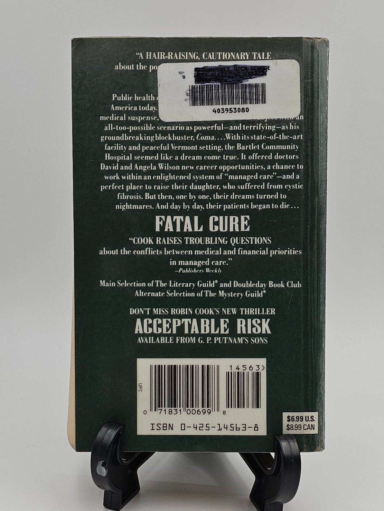 Fatal Cure By: Robin Cook