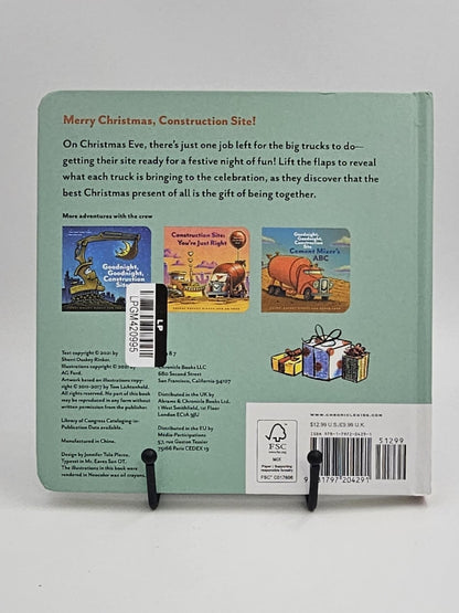 Construction Site: Merry and Bright: A Christmas Lift-The-Flap Book by Sherri Duskey Rinker and Ag Ford