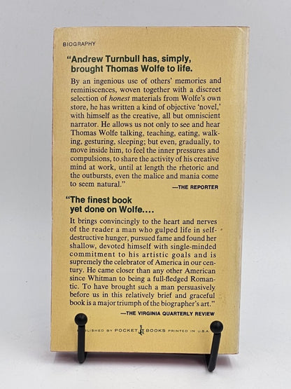 Thomas Wolfe by Andrew Turnbull