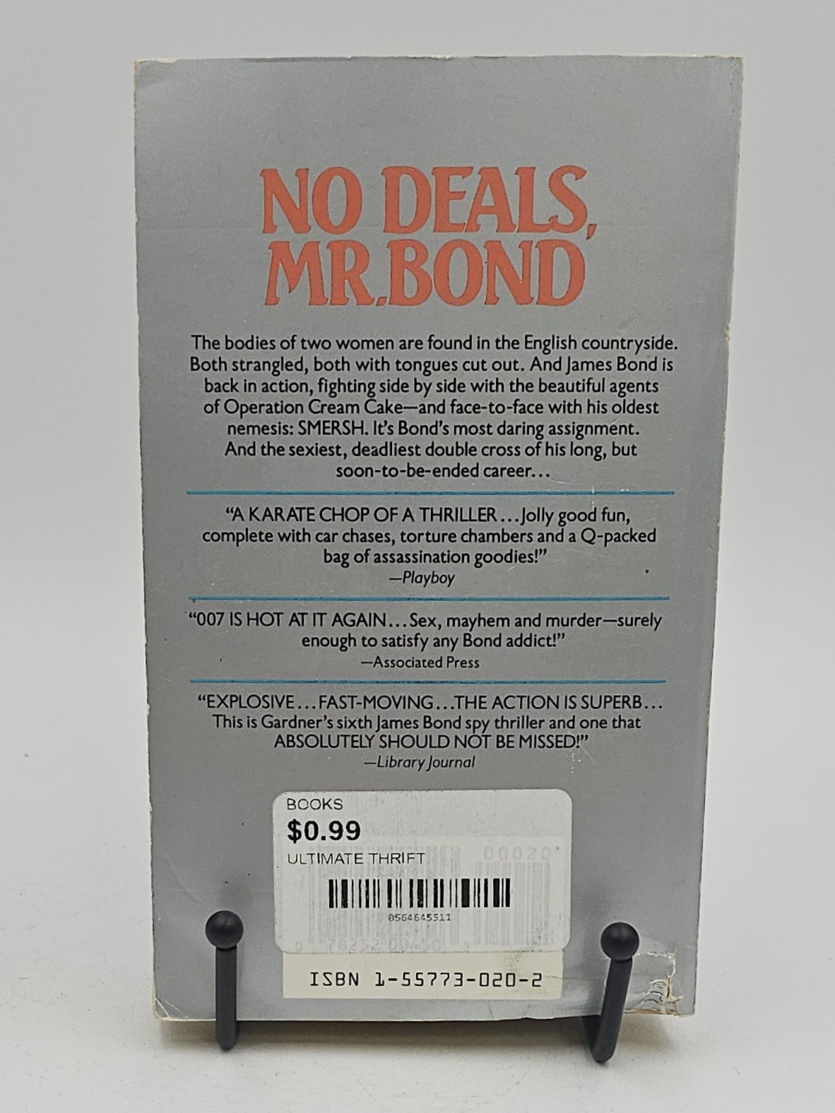 No Deals, Mr. Bond by John Gardner (John Gardner's Bond #6)