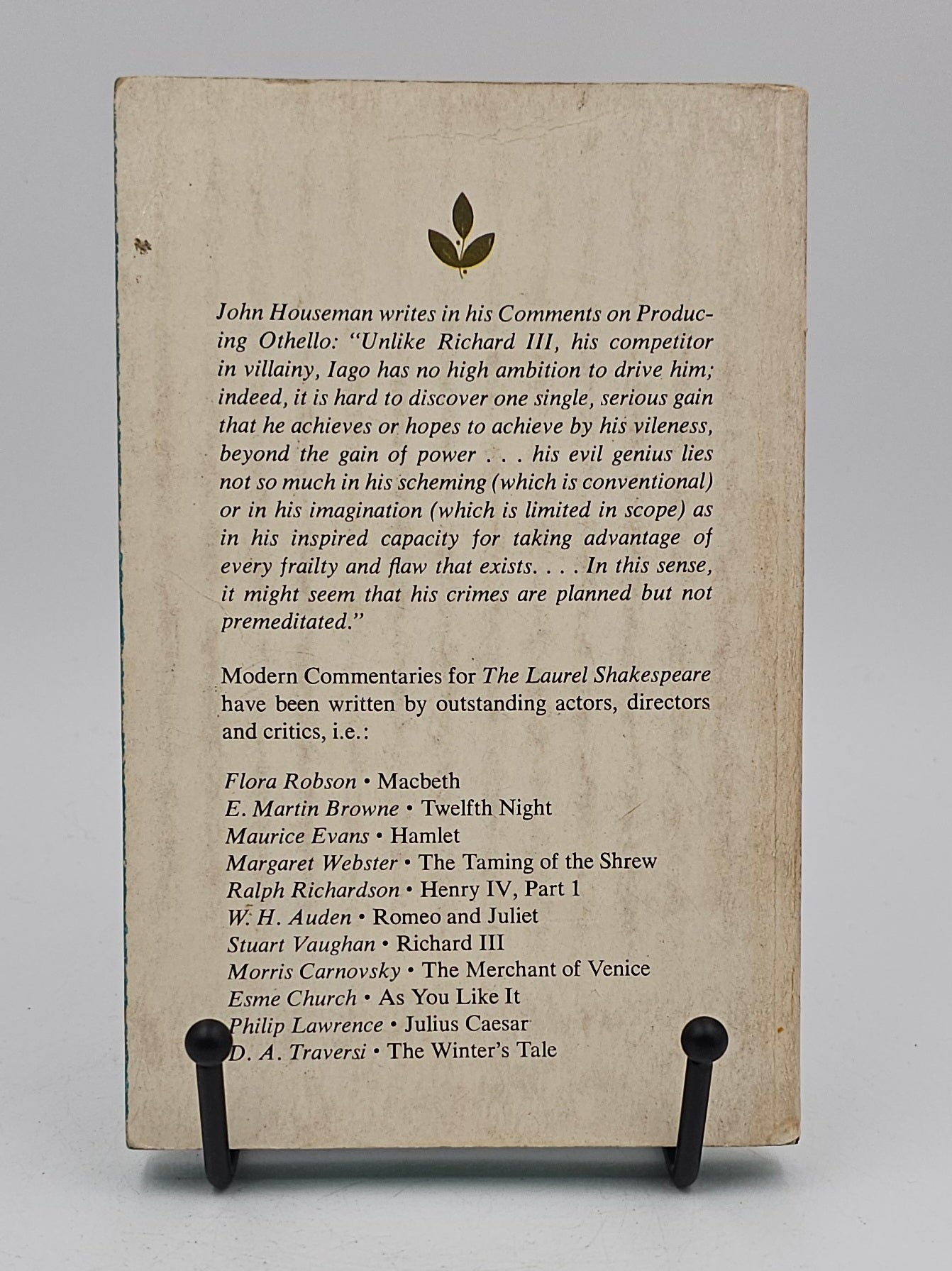 Othello by William Shakespeare edited by Francis Fergusson
