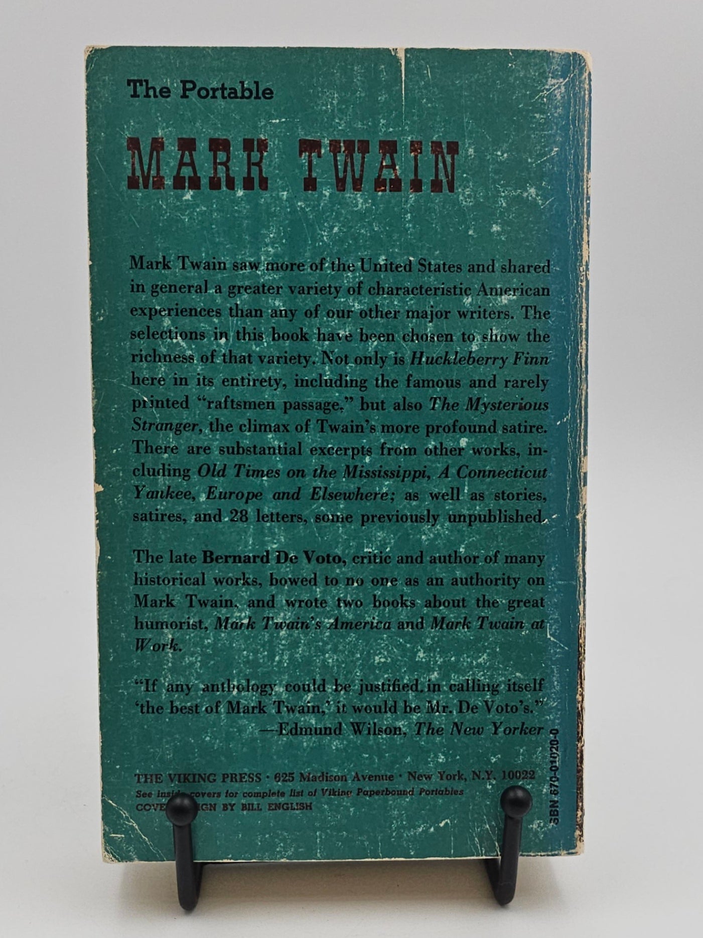 The Portable Mark Twain by Selected and introduced by Bernard De Voto
