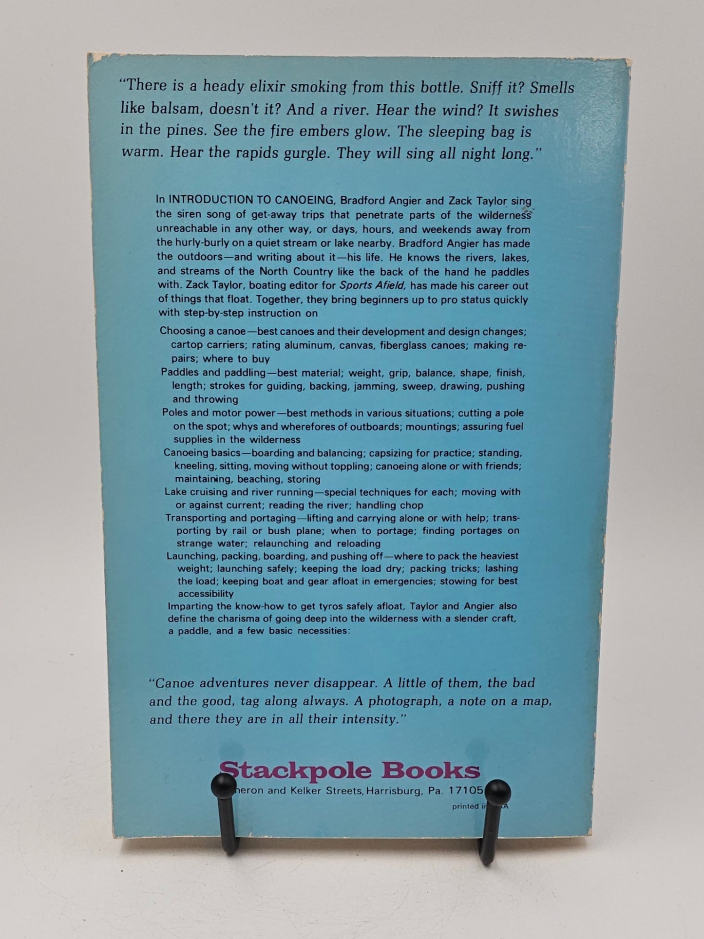 Introduction to Canoeing by Bradford Angier and Zack Taylor