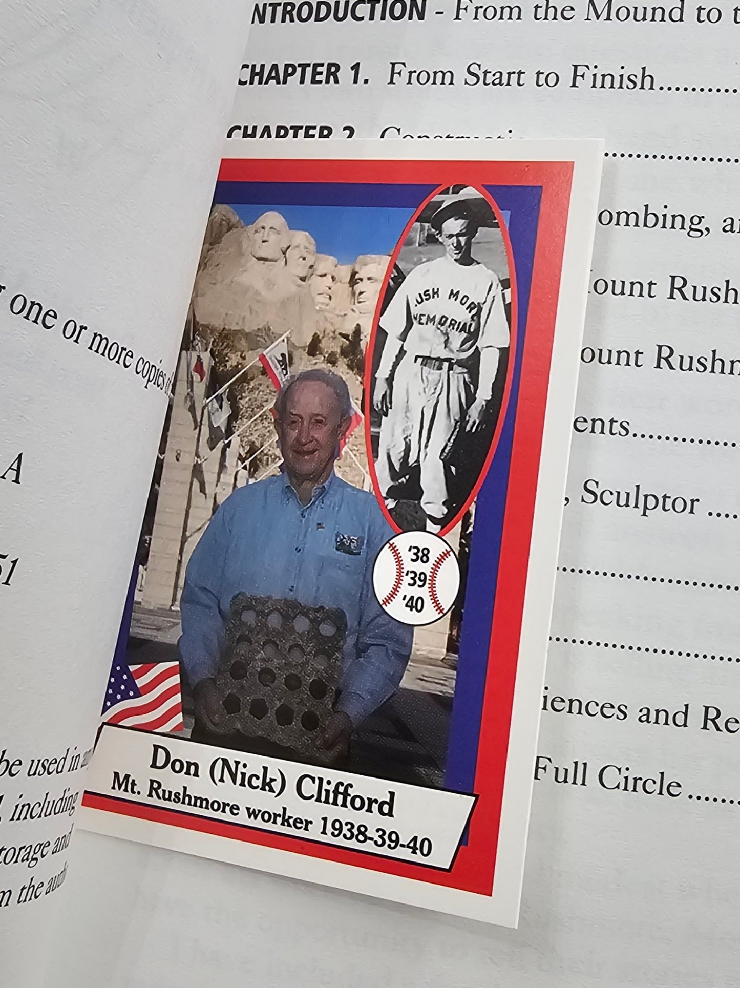 Mount Rushmore Q & A (Signed) by Don "Nick" Clifford with card