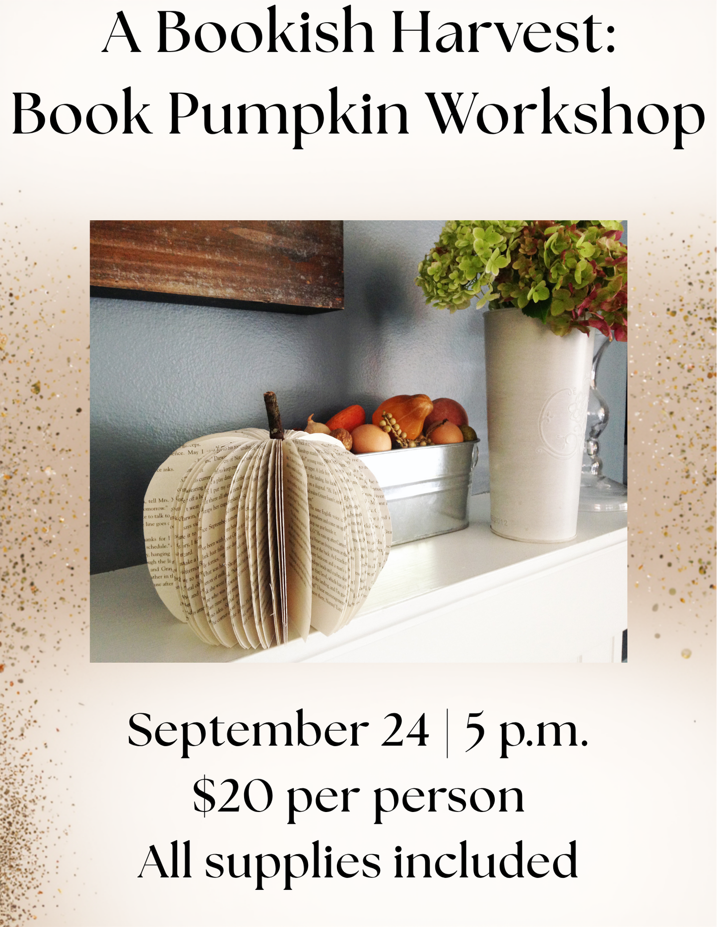 A Bookish Harvest: Book Pumpkin Workshop