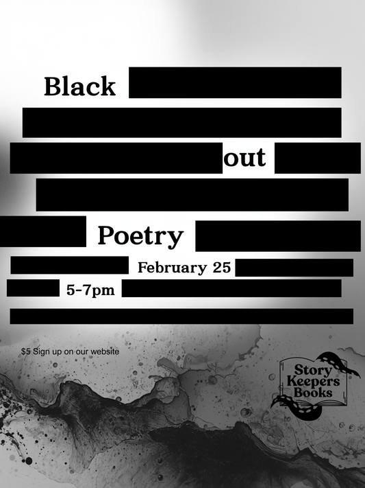 Blackout Poetry Night February 25