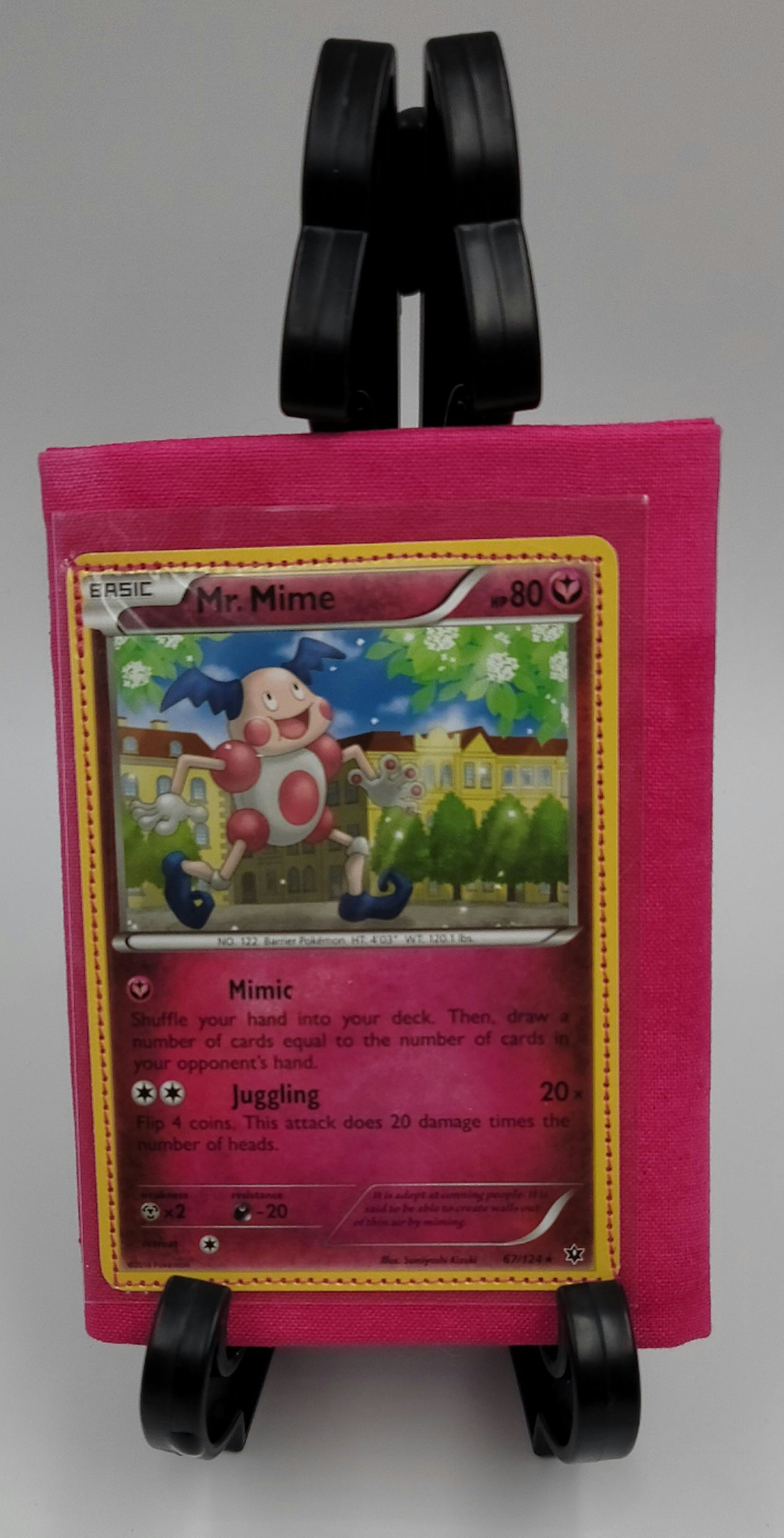 Handmade Mime Jr. and Mr. Mime Pokemon card cloth wallet