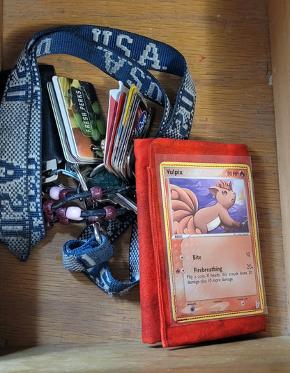Handmade Vulpix Pokemon card cloth wallet