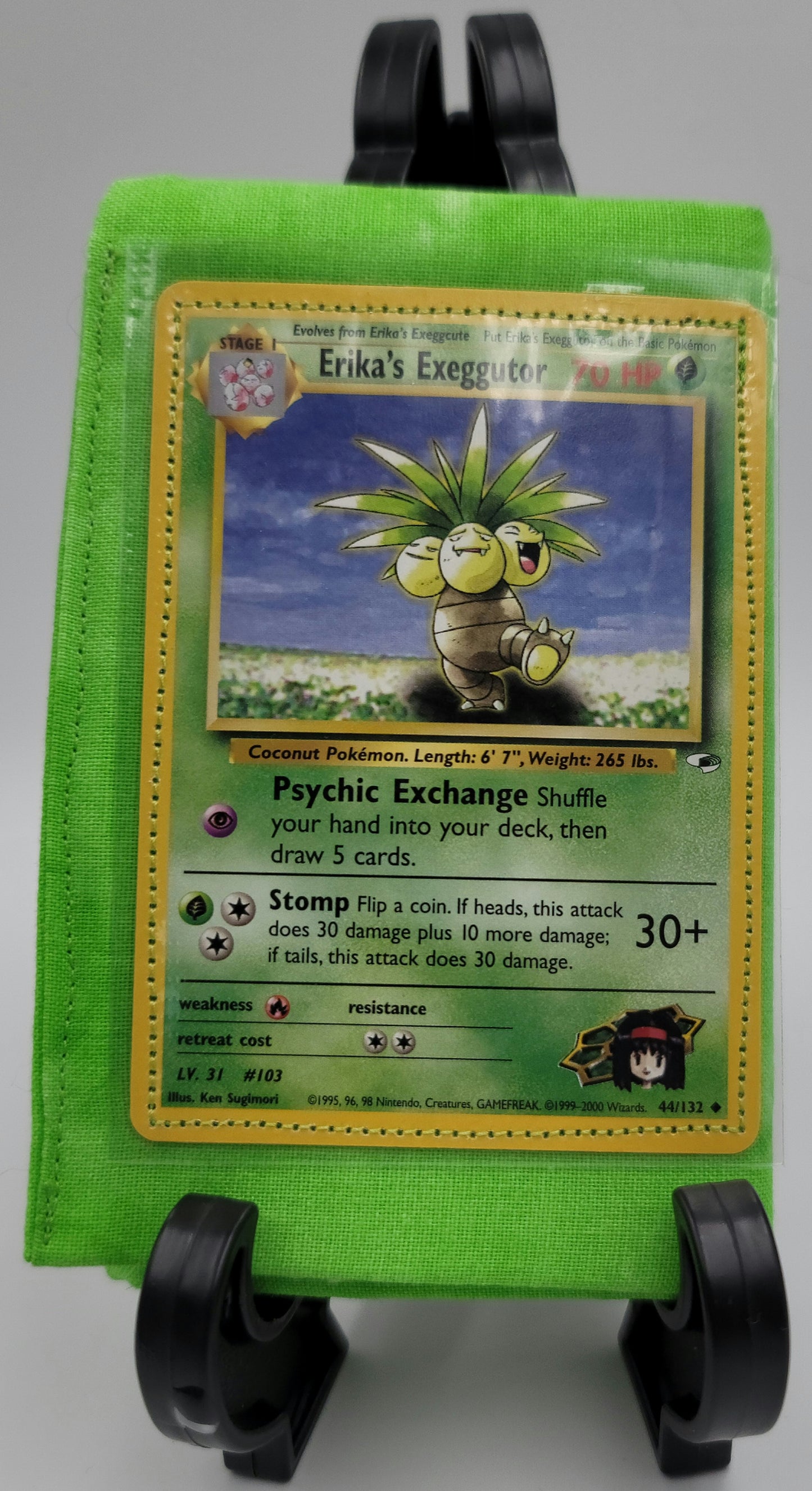 Handmade Erika and Erika's Exeggutor Pokemon card cloth wallet