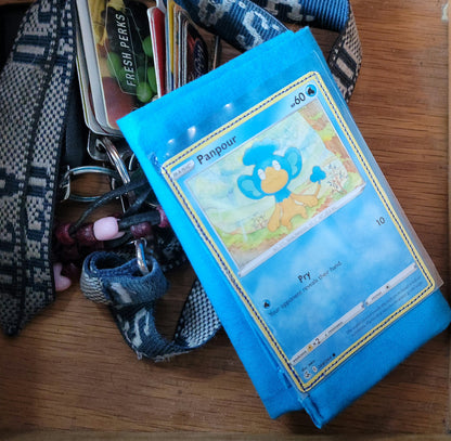 Handmade Panpour and Simipour Pokemon card cloth wallet